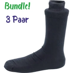 Steven ~ Merinowolle Socken 3er Set ~ Black