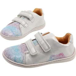 Stitch & Walk ~ Leder LowCut Klettschuh ~ Silver Mandala