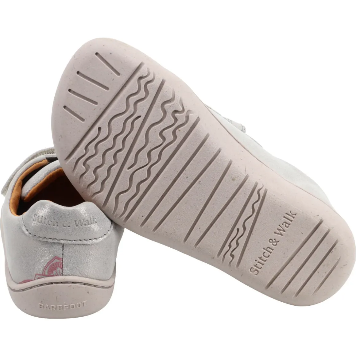 Stitch & Walk ~ Leder LowCut Klettschuh ~ Silver Mandala