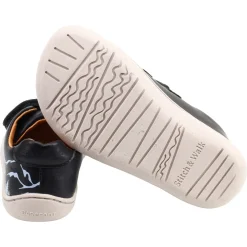 Stitch & Walk ~ Leder LowCut Klettschuh ~ Black Mountain