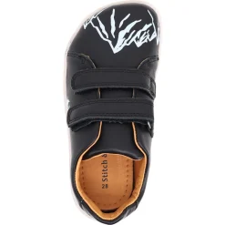 Stitch & Walk ~ Leder LowCut Klettschuh ~ Black Mountain
