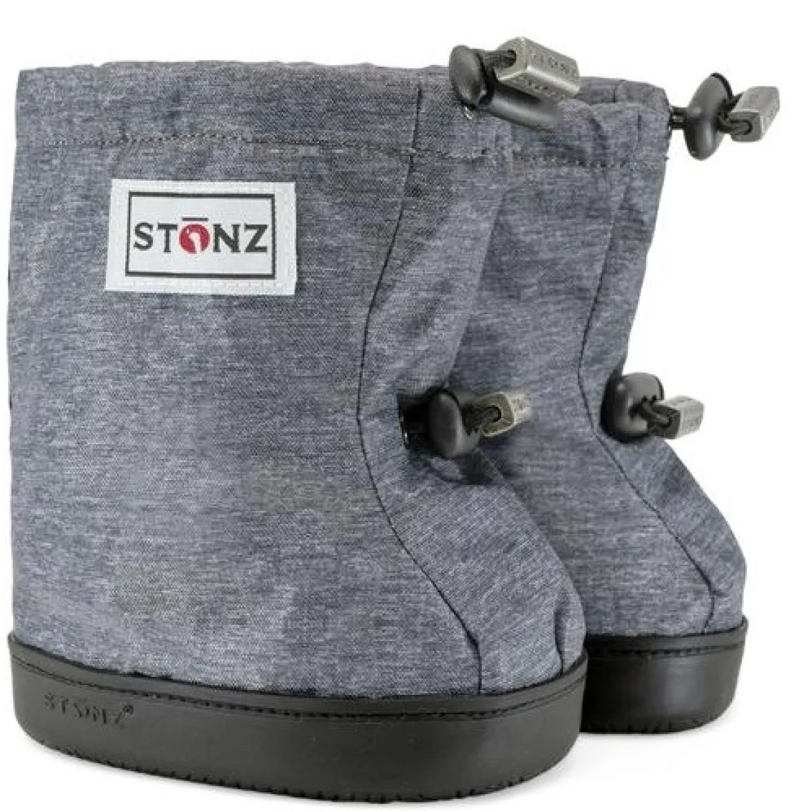 Stonz ~ Toddler Booties ~ Heather Grey