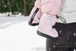 Stonz ~ Toddler Puffer Booties ~ Haze Pink