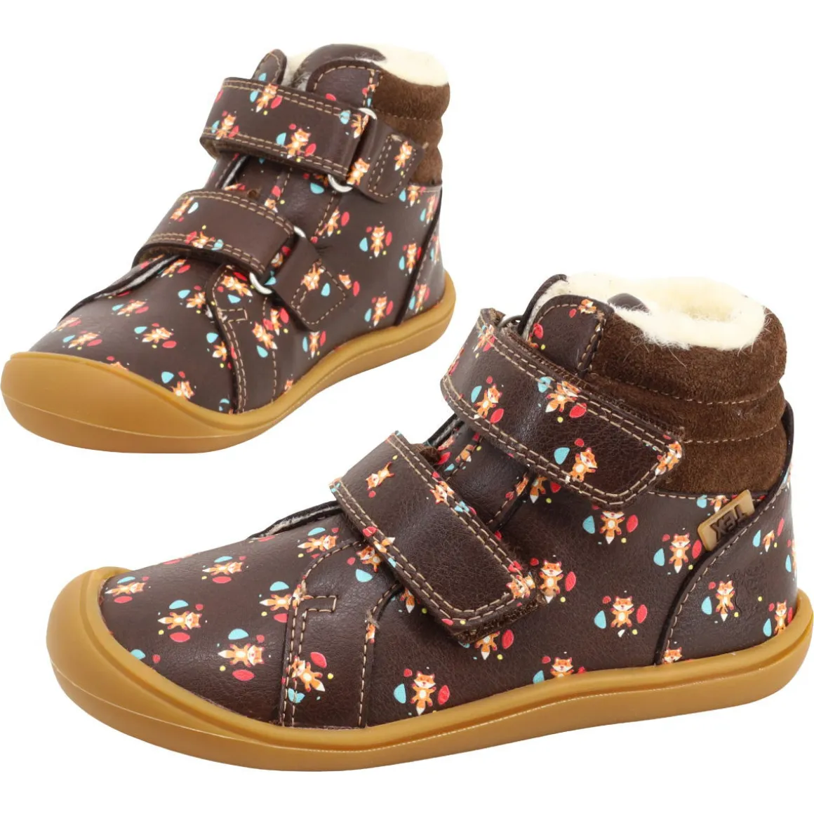 Telyoh bare ~ HighCut Leder Klett Winter + Tex ~ Fuchs