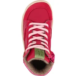 Telyoh bare ~ Leder Schnürboot Wollfleece + Tex ~ Berry Mix
