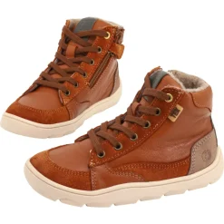 Telyoh bare ~ Leder Schnürboot Wollfleece + Tex ~ Hazelnut