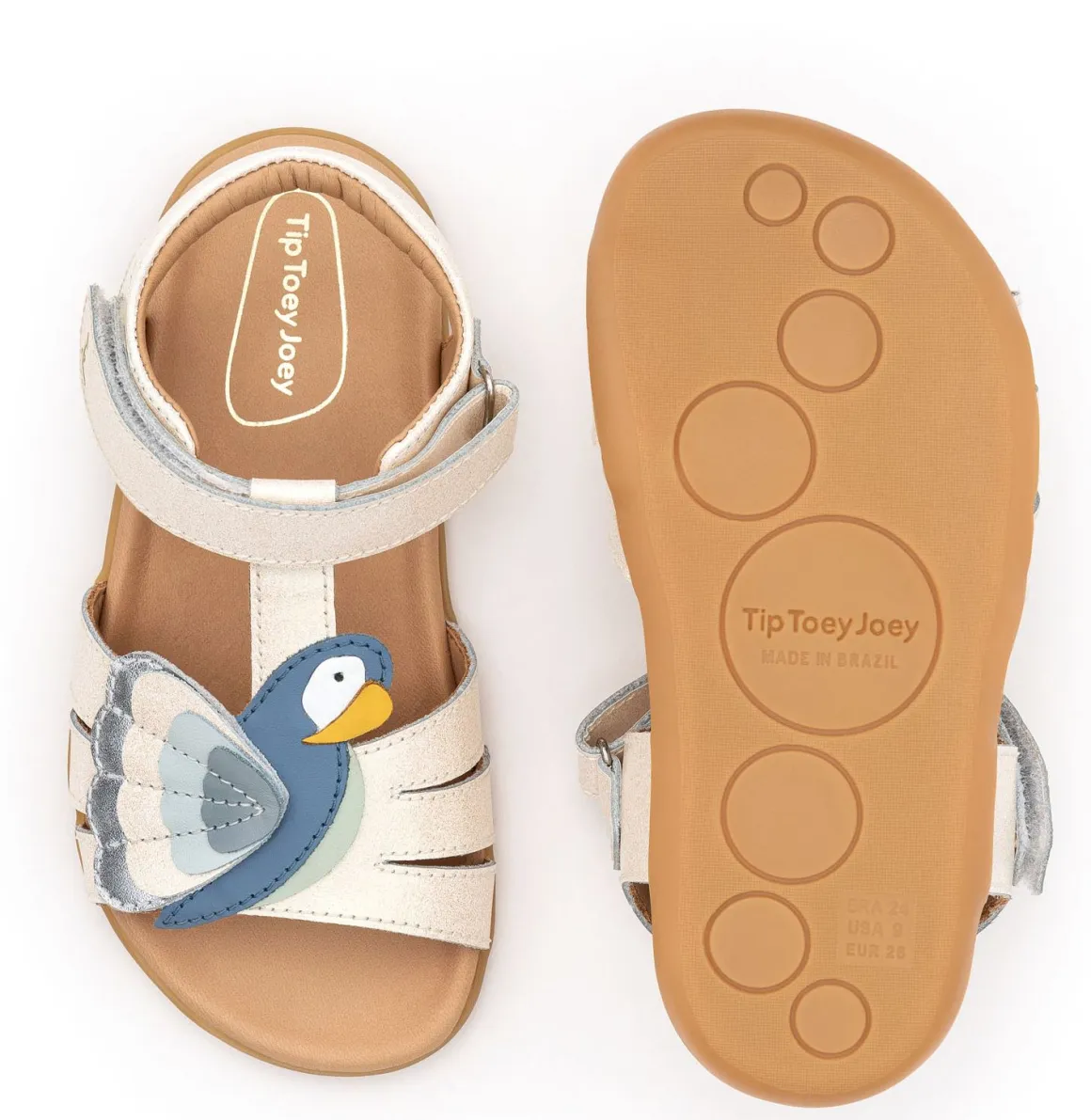 Tip Toey Joey |k ~ Macaw Sandale ~ White Blue