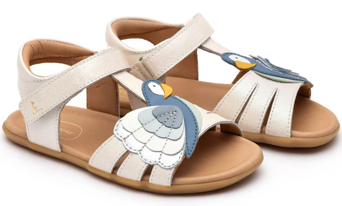 Tip Toey Joey |k ~ Macaw Sandale ~ White Blue