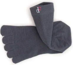 Vibram ~ dF-300 Crew Outdoor Wool Zehensocken ~ Dark Grey