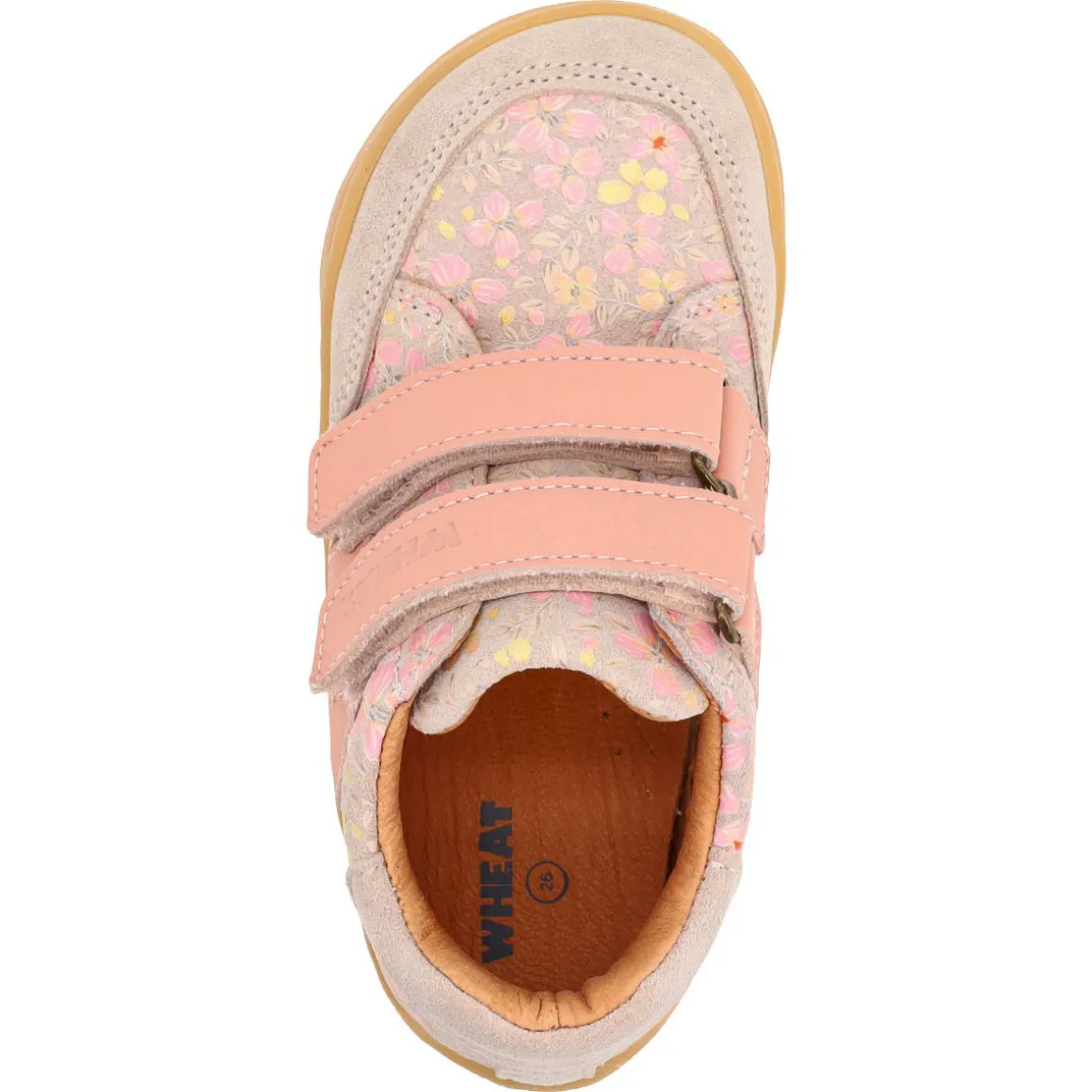 Wheat ~ Barres Leder Sneaker ~ Coral Flowers
