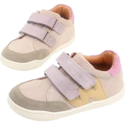 Wheat ~ Barres Leder Sneaker ~ Ivory Purple Light
