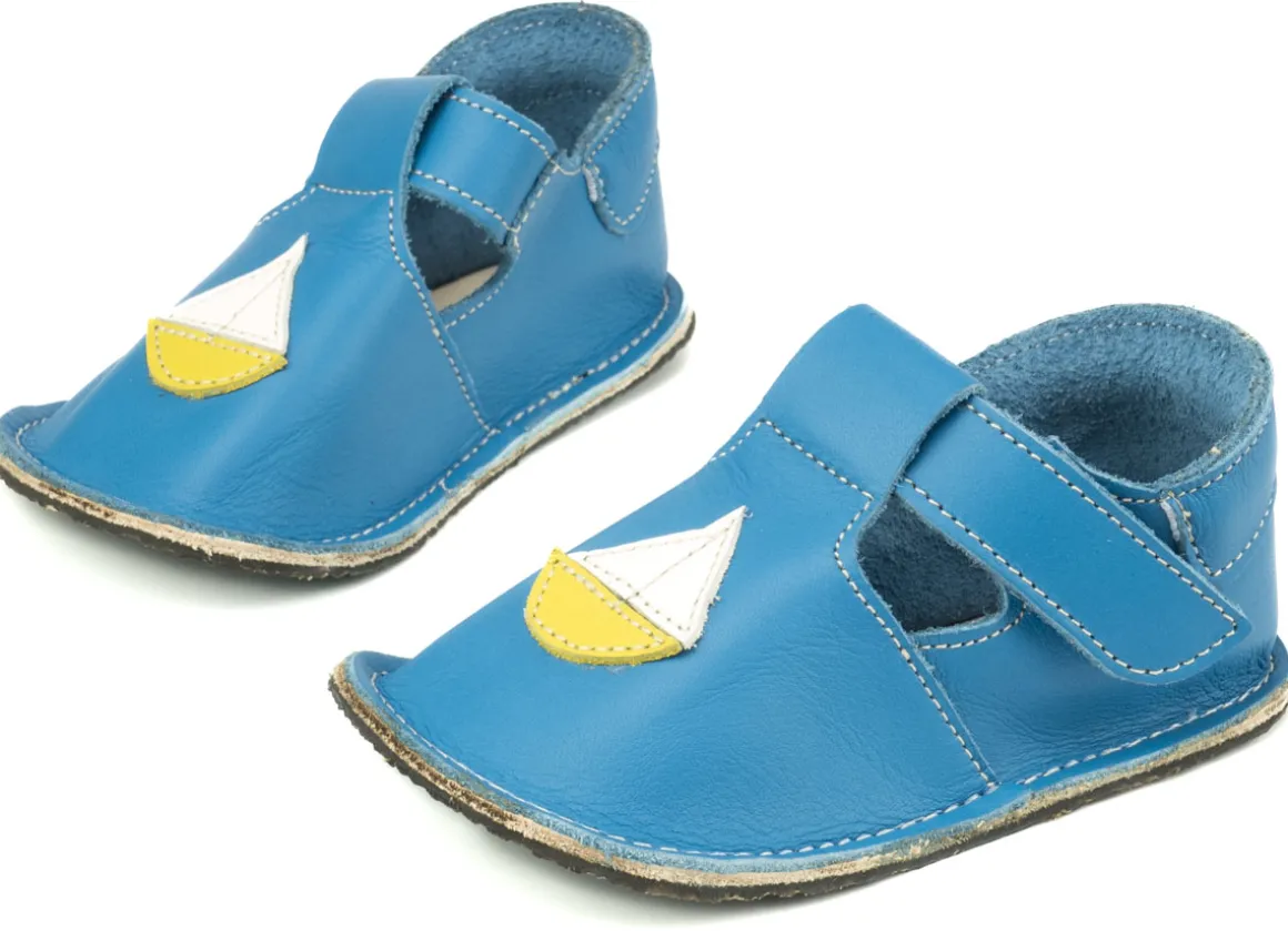 ZeaZoo ~ Hausschuh Corela ~ Blau mit Boot