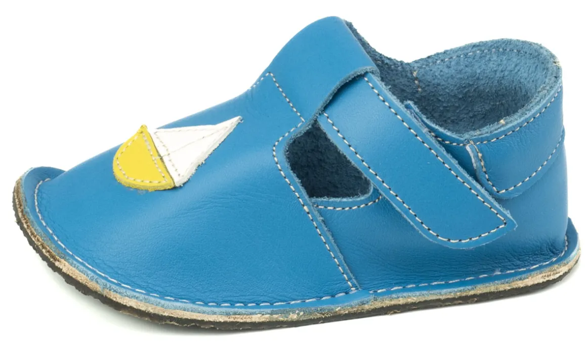 ZeaZoo ~ Hausschuh Corela ~ Blau mit Boot