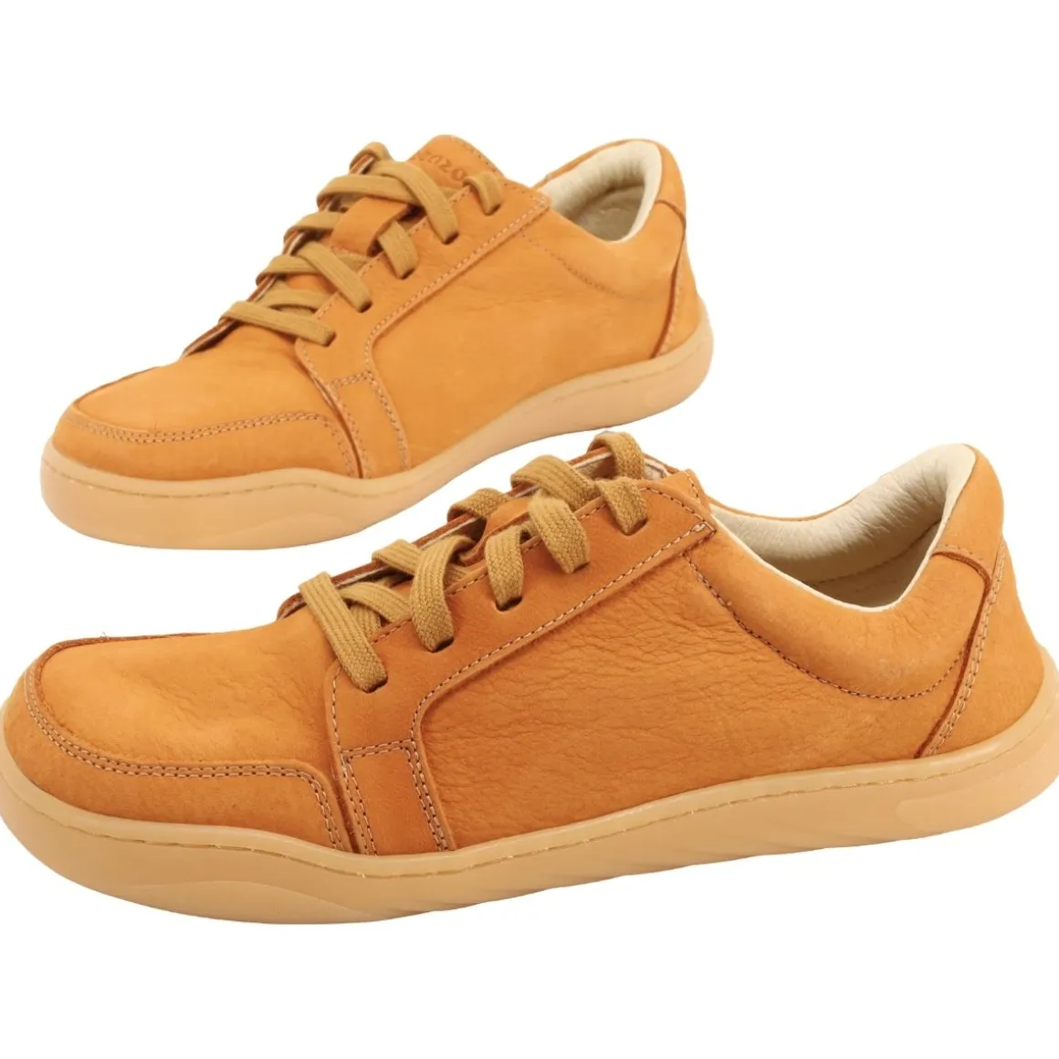 ZeaZoo ~ Husky LowCut Schnürschuh ~ Camel Nubuck