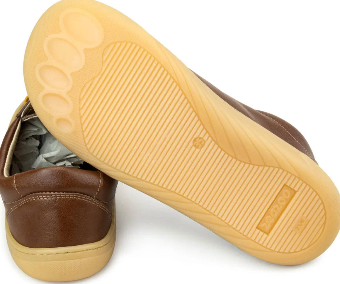 ZeaZoo ~ Husky LowCut Schnürschuh vegan ~ Braun