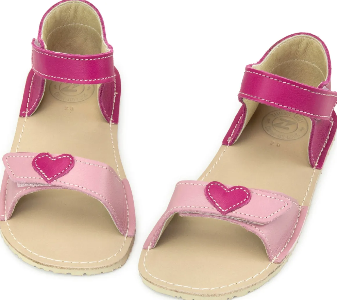 ZeaZoo ~ Sandale Ariel ~ Pink mit Herz