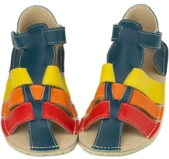 ZeaZoo ~ Sandale Marlin ~ Dunkelblau Regenbogen