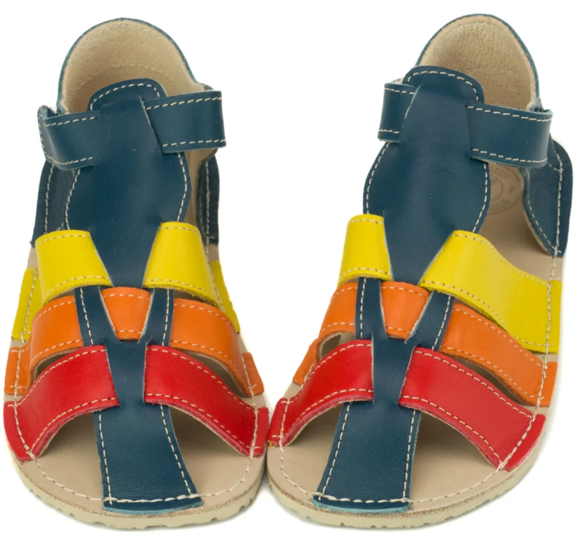 ZeaZoo ~ Sandale Marlin ~ Dunkelblau Regenbogen