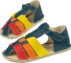 ZeaZoo ~ Sandale Marlin ~ Dunkelblau Regenbogen
