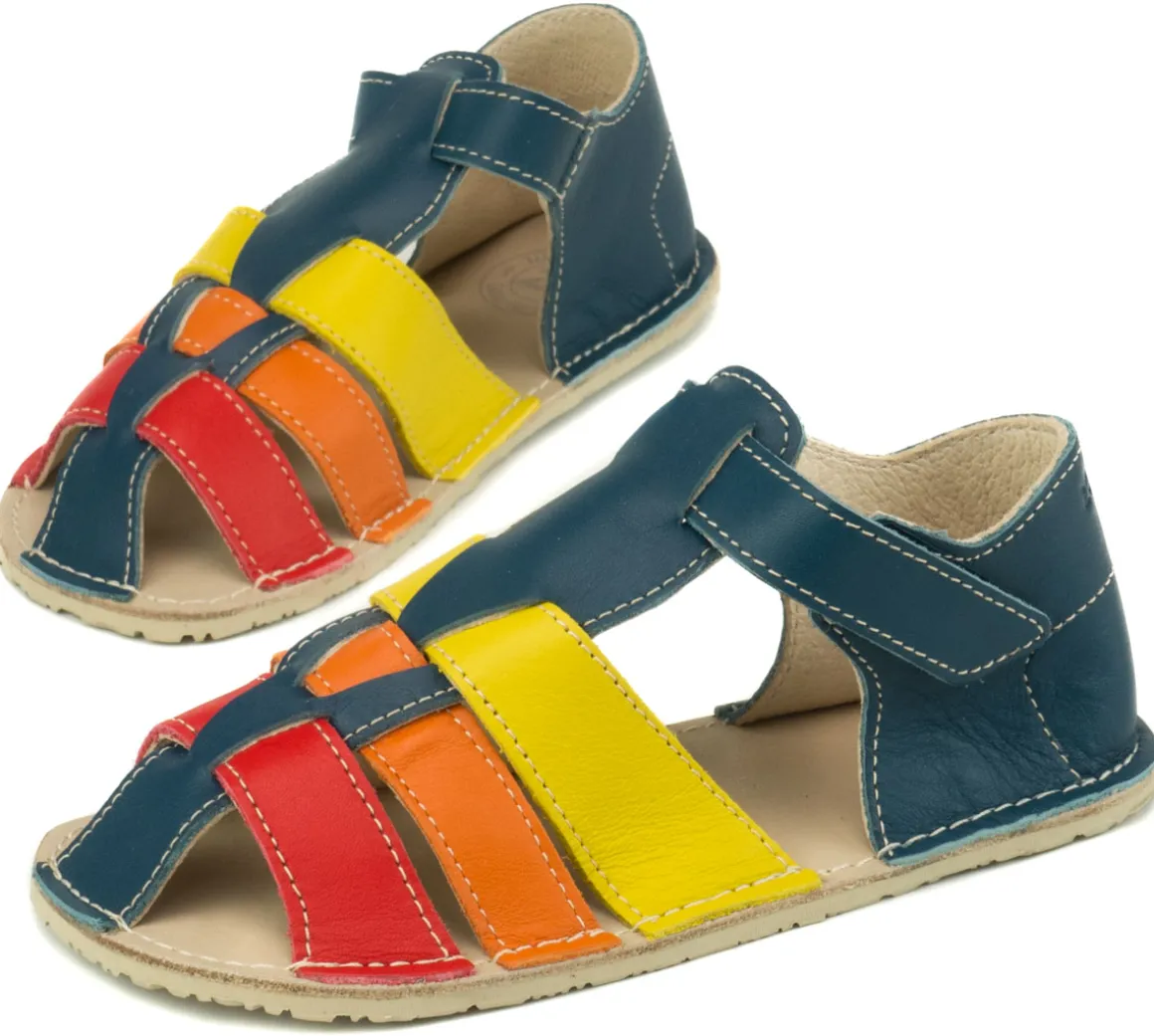 ZeaZoo ~ Sandale Marlin ~ Dunkelblau Regenbogen