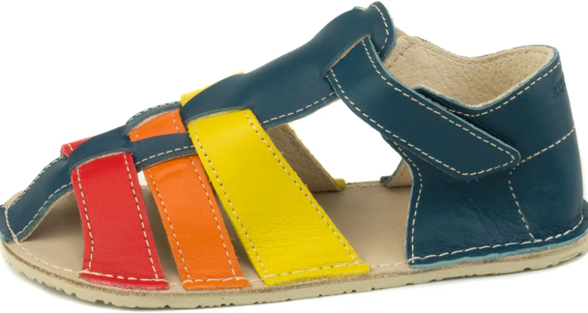 ZeaZoo ~ Sandale Marlin ~ Dunkelblau Regenbogen