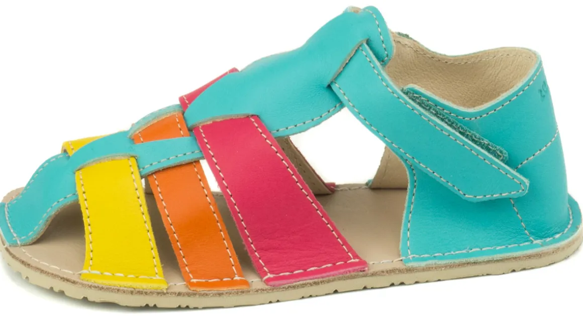 ZeaZoo ~ Sandale Marlin ~ Meerblau Regenbogen
