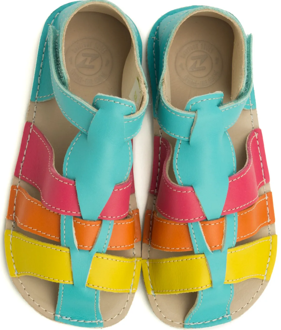 ZeaZoo ~ Sandale Marlin ~ Meerblau Regenbogen