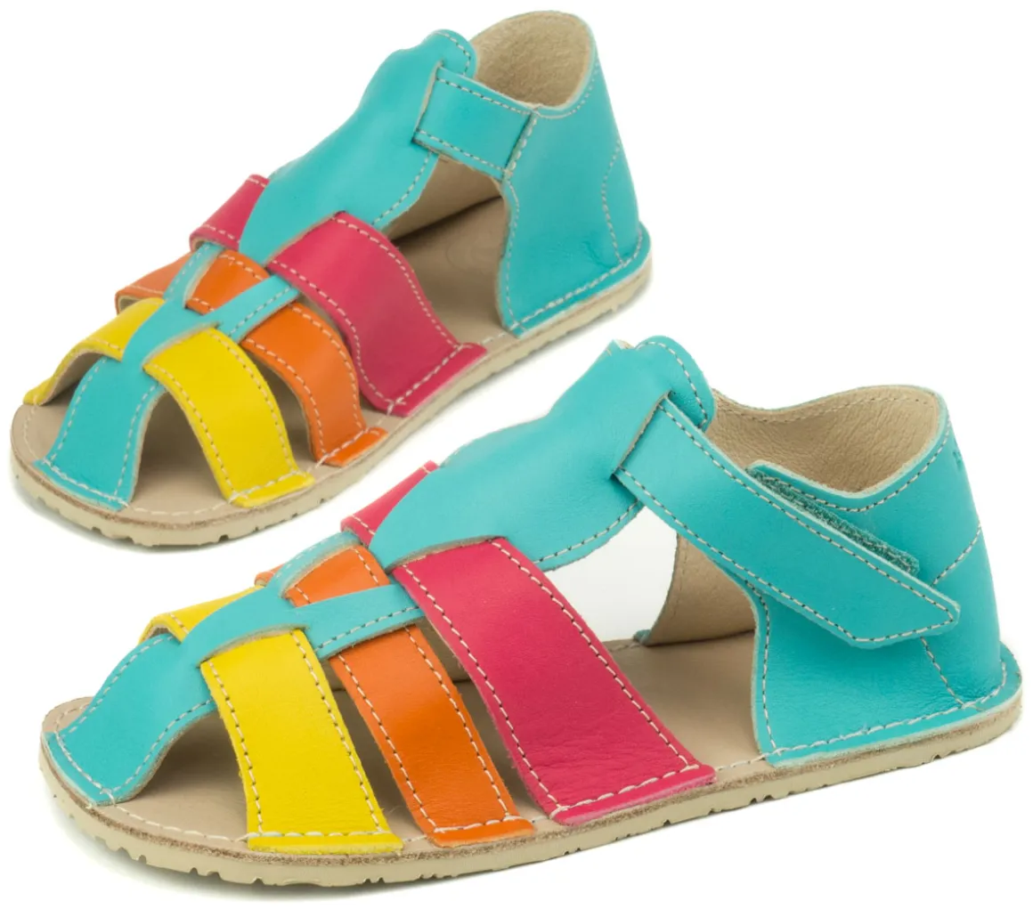 ZeaZoo ~ Sandale Marlin ~ Meerblau Regenbogen