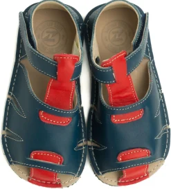 ZeaZoo ~ (W) Sandale Shell ~ Rot/Blau